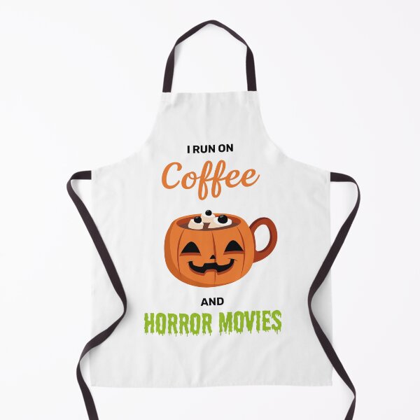 Item preview, I run on coffee and horror movies funny creepy halloween pumpkin cute designed and sold by absolutdesign.