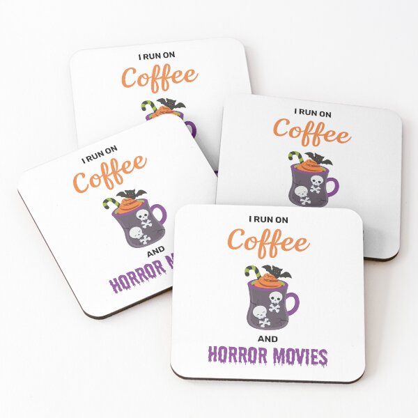 Item preview, I run on coffee and horror movies funny creepy halloween potion cute designed and sold by absolutdesign.