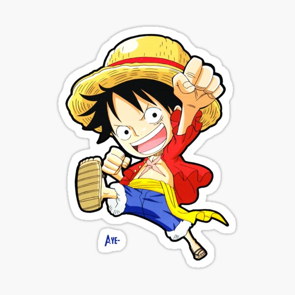 One Piece Weird Pirates and Busty girls - Luffy - Sticker