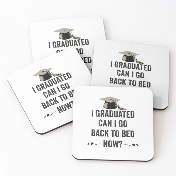 Item preview, I Graduated Can I Go Back To Bed Now, Graduation gift, Graduation idea, funny Graduation, Graduation saying, Graduation designed and sold by RedArtsDesign.
