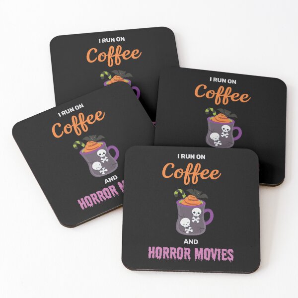 Item preview, I run on coffee and horror movies funny creepy halloween potion cute designed and sold by absolutdesign.