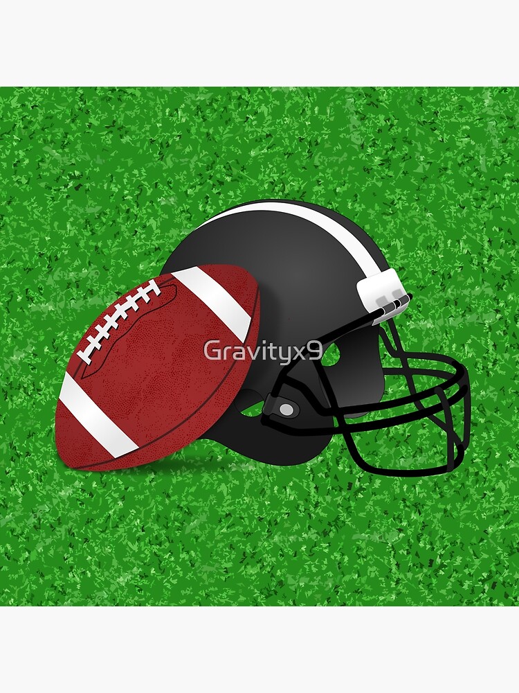 Football Helmet with Football by Gravityx9