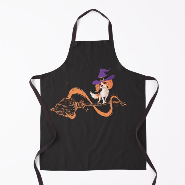 Item preview, A cute hallowen witches spaniel design. Creepy Dog. Scary Dog. Spooky Dog. Witches and dog designed and sold by Doggymadness.