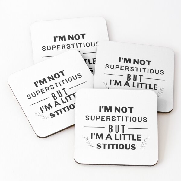 Item preview, i'm not superstitious but i'm a little stitious designed and sold by AG4ART.