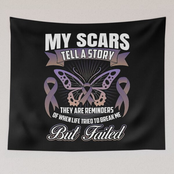Item preview, Bladder Cancer Awareness My Scars Tell a Story designed and sold by JamesGilmore40.