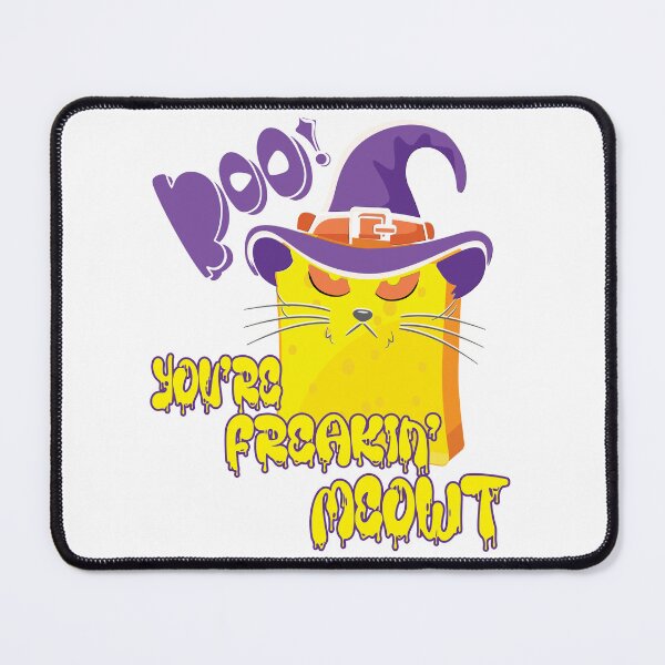 Item preview, Halloween Retro Mashup: Funny Cat French Toast - Boo! You're Freakin Meowt (White) designed and sold by zicutza.