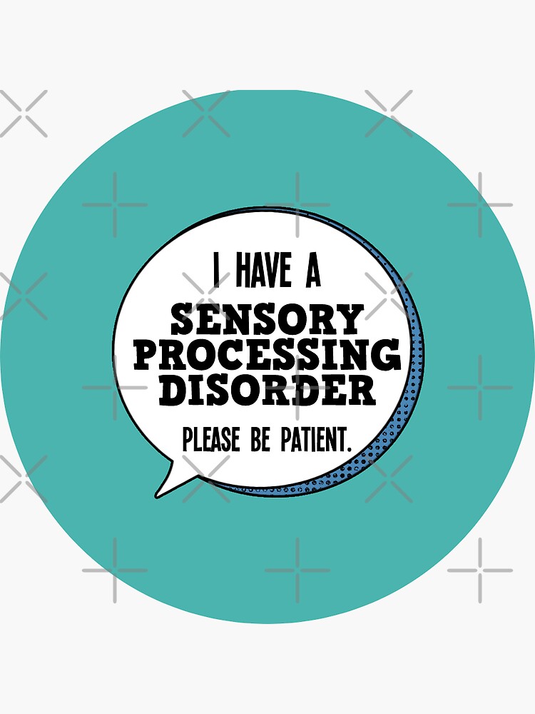 "Sensory Processing Disorder (pins and stickers)" Sticker for Sale by
