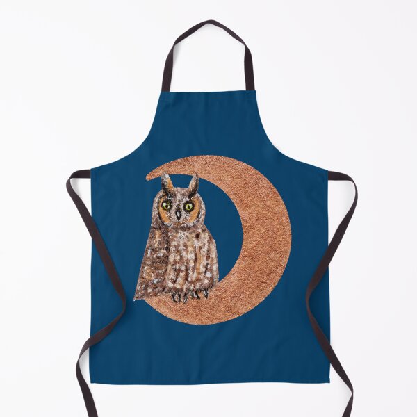 Item preview, Watercolor Long Eared Owl & Moon designed and sold by Krystal280791 Shop.