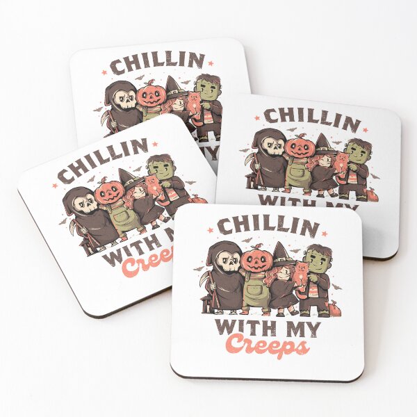 Item preview, Chilling With My Creeps - Cute Funny Evil Halloween Gift designed and sold by EduEly.