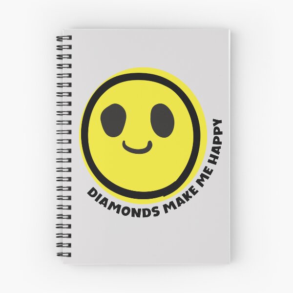 Item preview, Diamonds make me happy smile yellow face mineral gemstones diamonds lover gift  designed and sold by MetalicBabe.