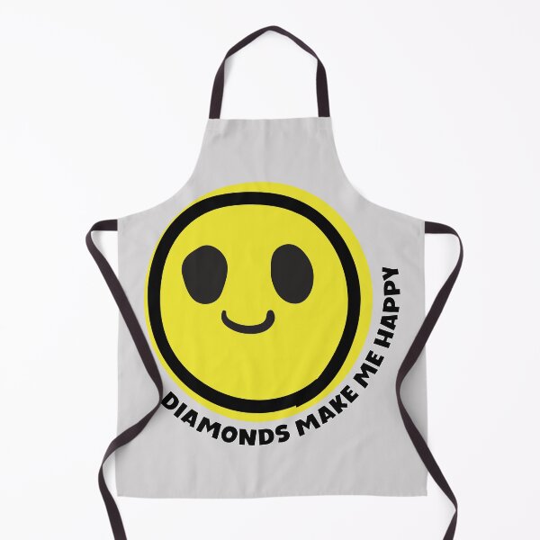 Item preview, Diamonds make me happy smile yellow face mineral gemstones diamonds lover gift designed and sold by MetalicBabe.