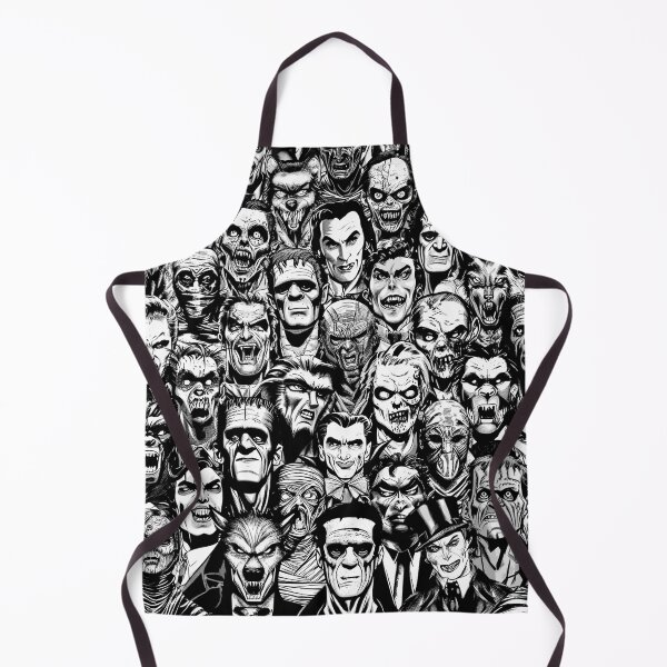 Item preview, Zombie Vampire Mummy Werewolf Frankenstein Halloween Pattern designed and sold by GrandeDuc.