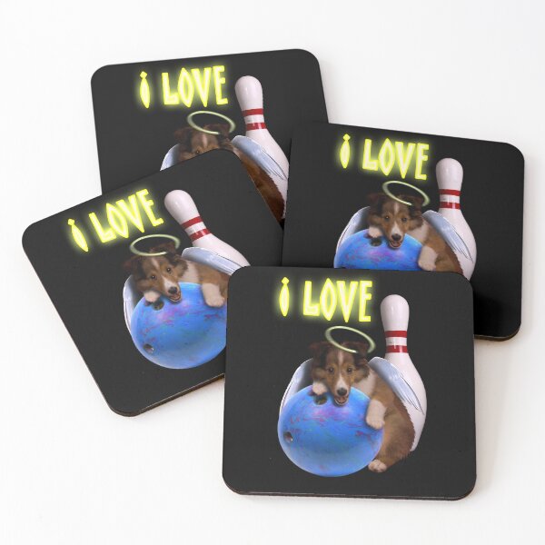 Artikelvorschau, I Love Bowling With Angel Shelties entworfen und verkauft von jkartlife.