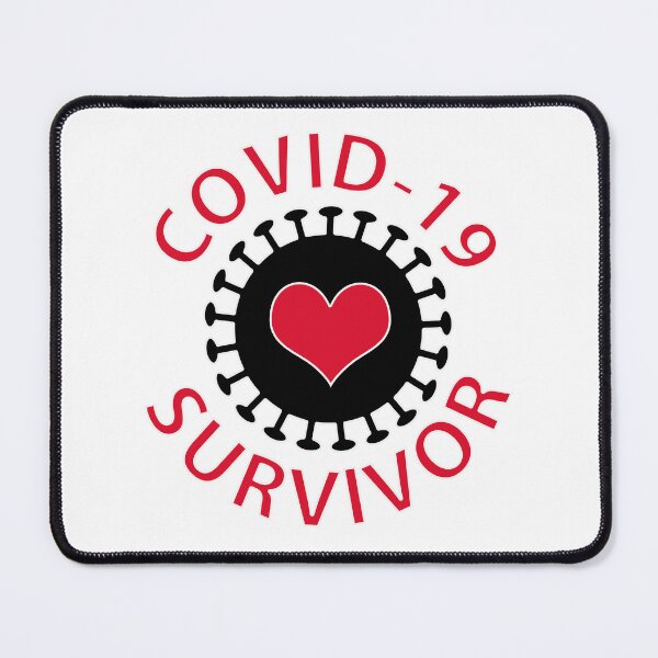 Item preview, Pandemic Coronavirus Covid-19 Survivor Red Heart designed and sold by wasootch.
