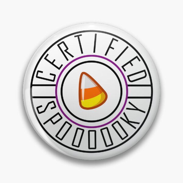 Item preview, Purple Belt Certified Spooky Candy Corn Badge  designed and sold by GoobyCloud.