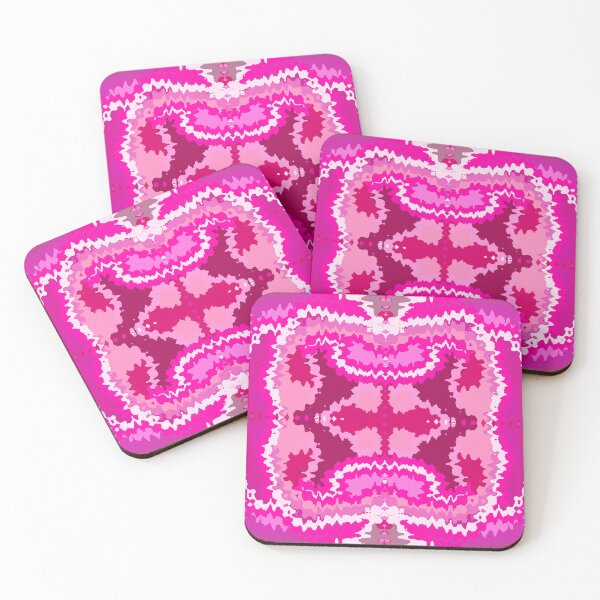 Item preview, Pink Painted Organic Forms Pattern designed and sold by NinniSilver.