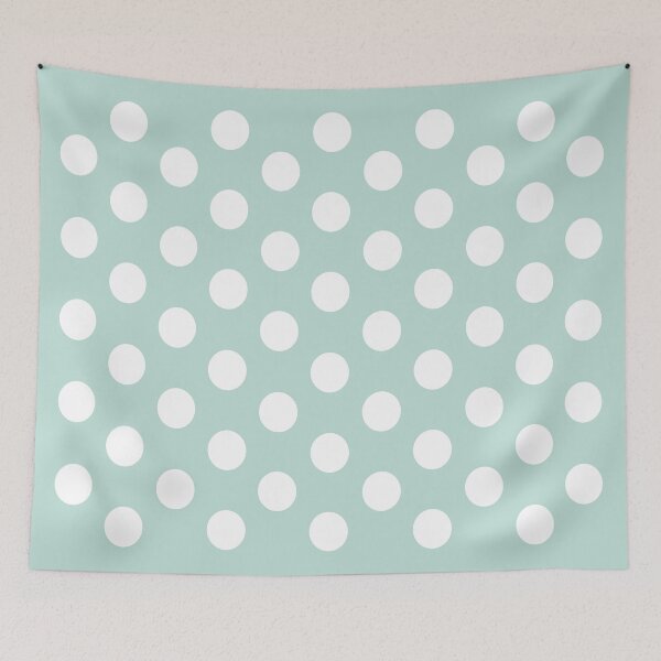 Item preview, Medium WHITE and MINT GREEN POLKA DOTS  designed and sold by RachelMacht.