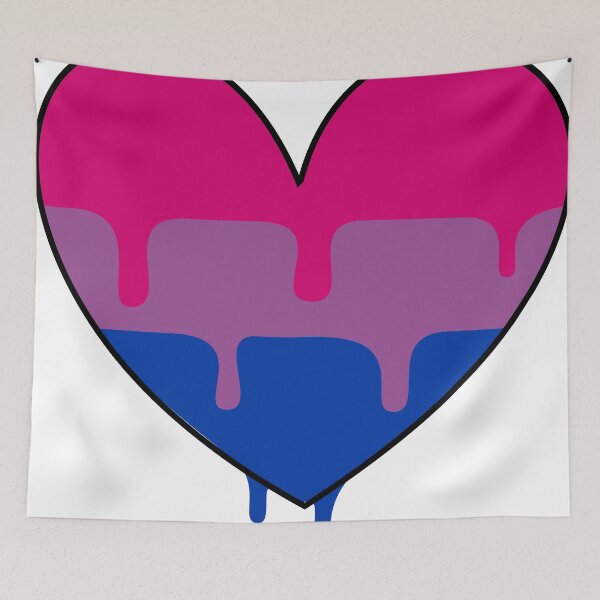 Item preview, Gender Fluid Bi Heart designed and sold by allycatblu.
