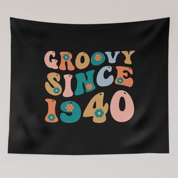 Item preview, Groovy Since 1940 | 82th Birthday | Retro Groovy Birthday designed and sold by AMINE  ★★★★★.