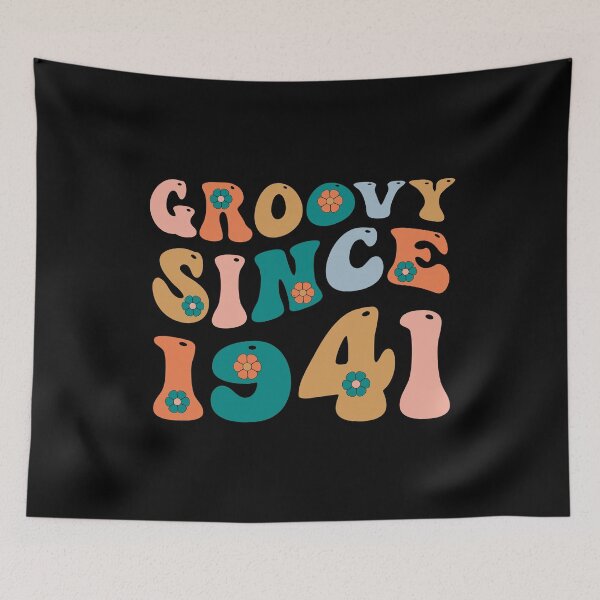 Item preview, Groovy Since 1941 | 81th Birthday | Retro Groovy Birthday designed and sold by AMINE  ★★★★★.