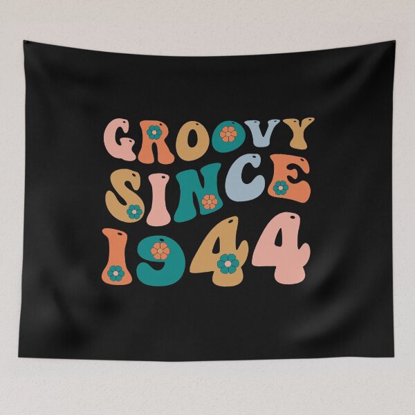 Item preview, Groovy Since 1944 | 78th Birthday | Retro Groovy Birthday designed and sold by AMINE  ★★★★★.