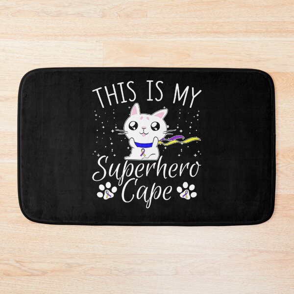 Item preview, Bladder Cancer Awareness Cat This Is My Superhero Cape Gift designed and sold by TerrellOneal.