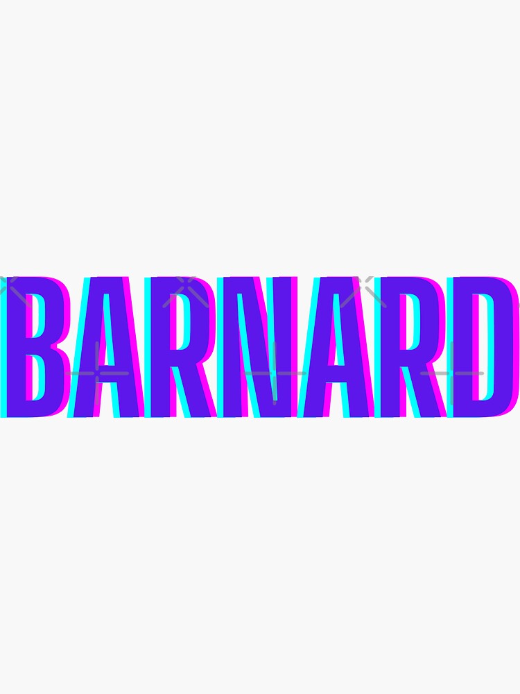 "Barnard College" Sticker for Sale by adeenaseltzer Redbubble