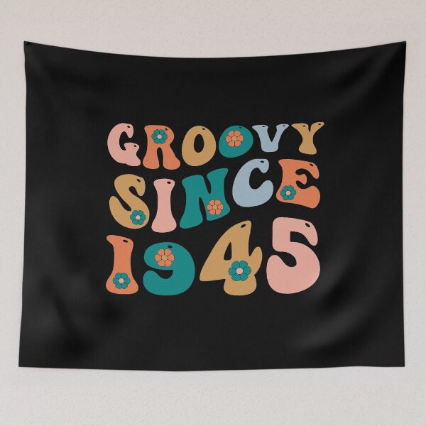 Item preview, Groovy Since 1945 | 77th Birthday | Retro Groovy Birthday designed and sold by AMINE  ★★★★★.