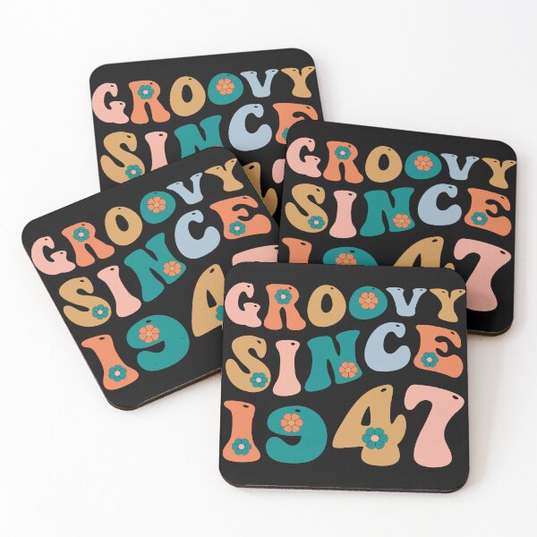 Item preview, Groovy Since 1947 | 75th Birthday | Retro Groovy Birthday designed and sold by AMINE  ★★★★★.