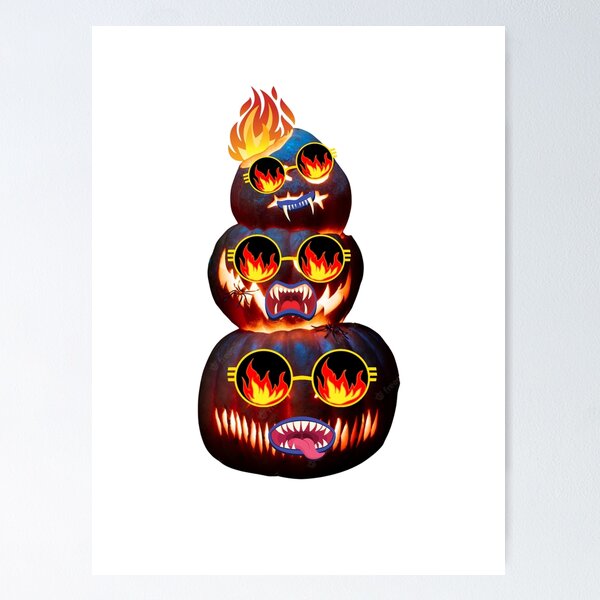 Item preview, Decoración de calabaza aterradora sin letrero de Halloween designed and sold by Tann61.