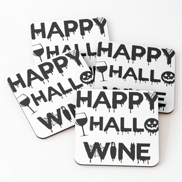 Item preview, Happy Hallo Wine Funny Halloween Design Spooky Wine Lovers Design designed and sold by Princeps-.