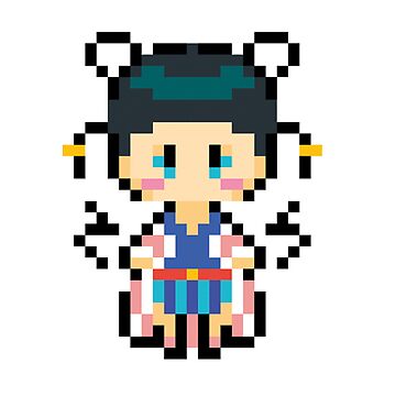 One Piece Portgas D. Ace Pixel Art Sticker for Sale by kobmamba