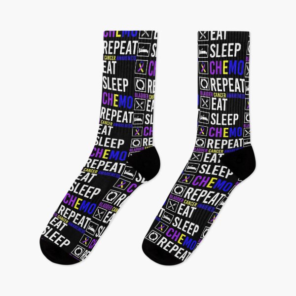 Item preview, Bladder Cancer Awareness Eat Sleep Chemo Repeat Gift designed and sold by TerrellOneal.
