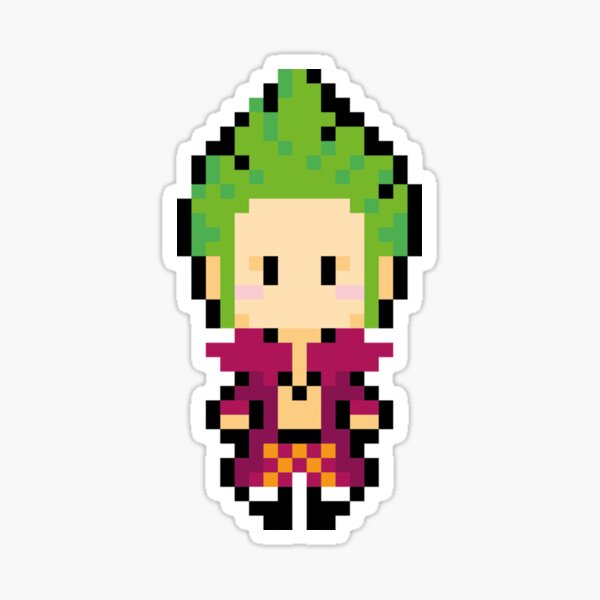 One Piece Eustass Kid Pixel Art Sticker for Sale by kobmamba