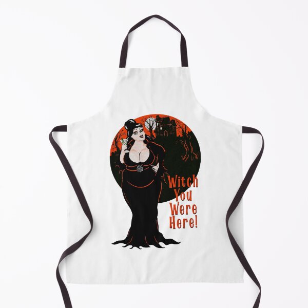 Item preview, Curvy Retro Body Positive Pinup Witch designed and sold by Zaftig Pink.