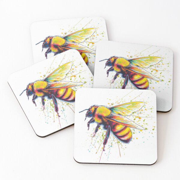 Item preview, Bee Watercolor Artwork designed and sold by jAIke-AInder.