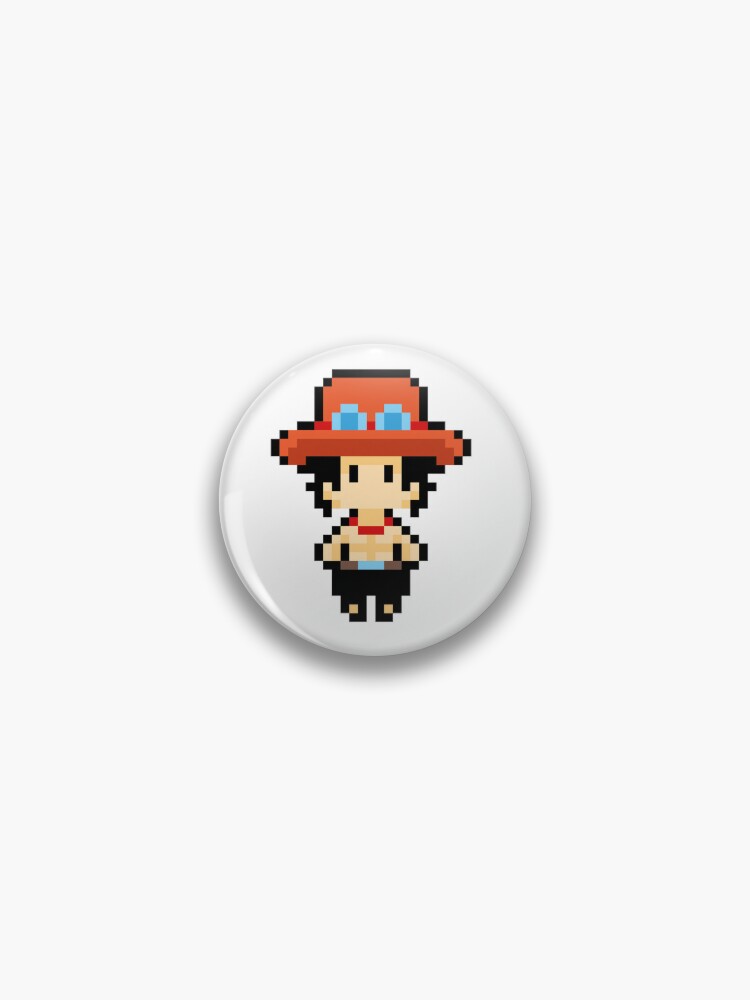 One Piece Portgas D. Ace Pixel Art Sticker for Sale by kobmamba