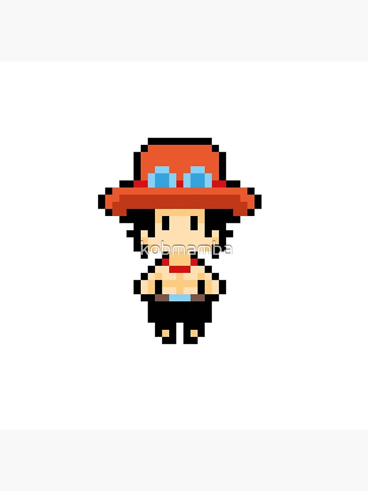 One Piece Luffy Pixel Art Framed Art Print for Sale by kobmamba