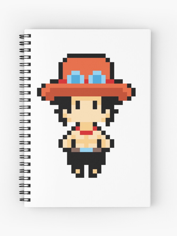 One Piece Portgas D. Ace Pixel Art Art Board Print for Sale by