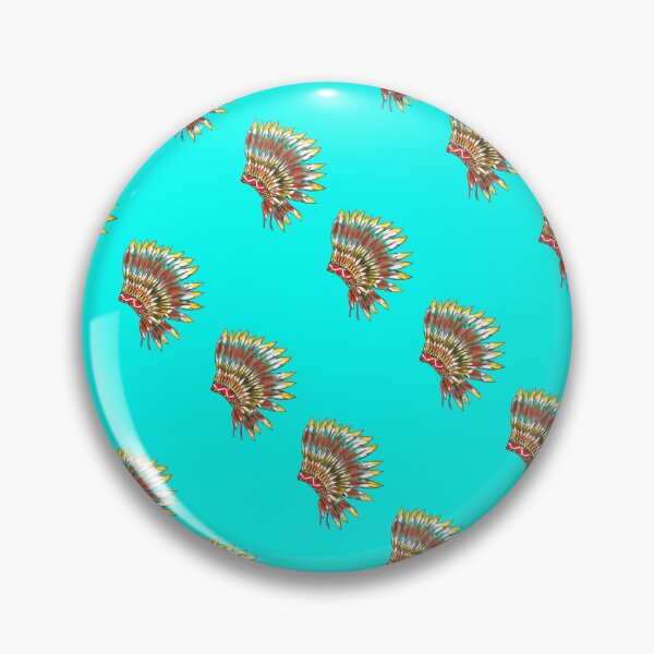 Item preview, Headdress Pattern - Turquoise designed and sold by ArtbyAdriane.