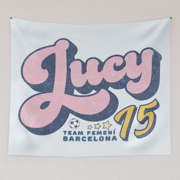Item preview, Lucy Barcelona Retro Text designed and sold by Numero14.