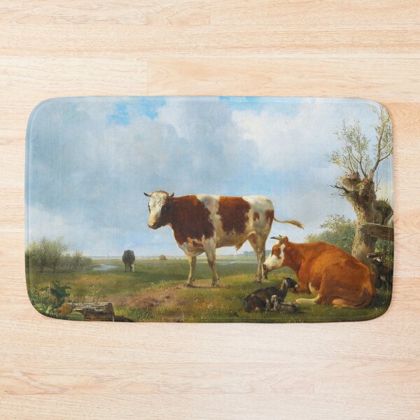 Item preview, Grazing Cattle in a Vast Landscape | Henrik van de Sande Backhuijzen | 1832 Animal Nature Art designed and sold by CJET.