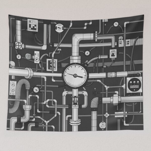Item preview, Wandering Pipeline[01]-Monochrome designed and sold by Chrononimbus.