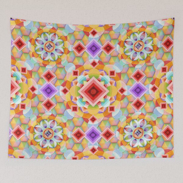 Item preview, Rainbow Harlequin Geometric designed and sold by PatriciaSheaDesigns.