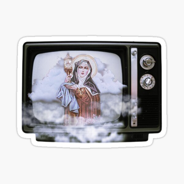 &ldquo;St Clare of Assisi&rdquo; Sticker for Sale by papistprints | Redbubble