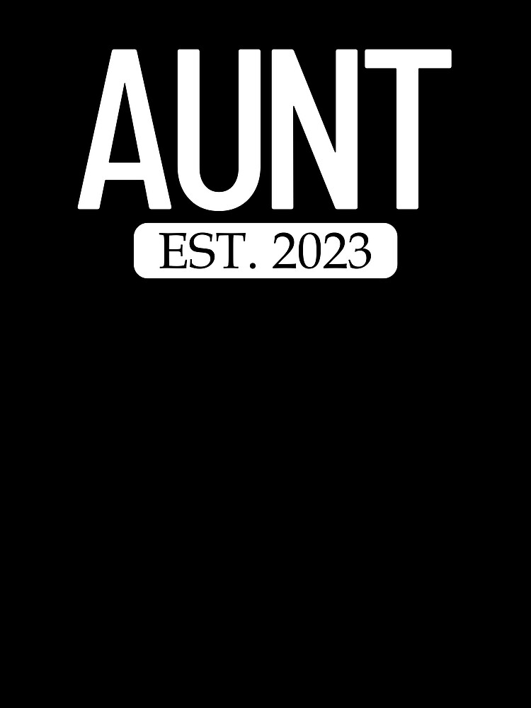 Thumbnail 3 von 3, Tuch, Aunt Est. 2023 New Aunt Gift Women's Auntie Aunt Gear designt und verkauft von DynamicDesign.