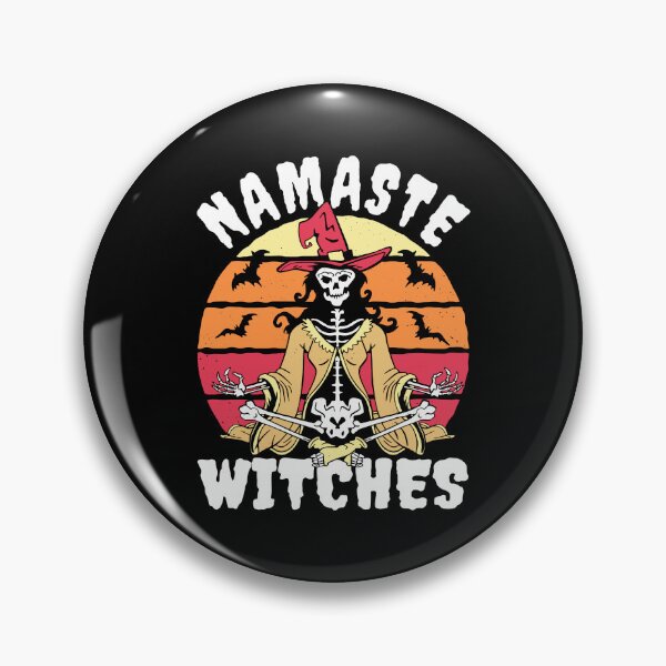 Item preview, Namaste Witches Skeleton Shirt I Halloween Yoga designed and sold by Amazing Designs.