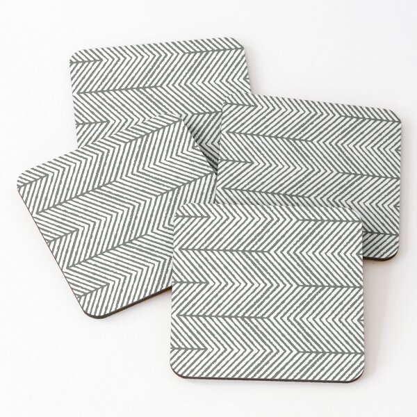 Item preview, Green White Abstract Diagonal Chevron Stripe Pattern 2023 Color of the Year Valspar Flora 5004-2C designed and sold by ColorOfTheYears.