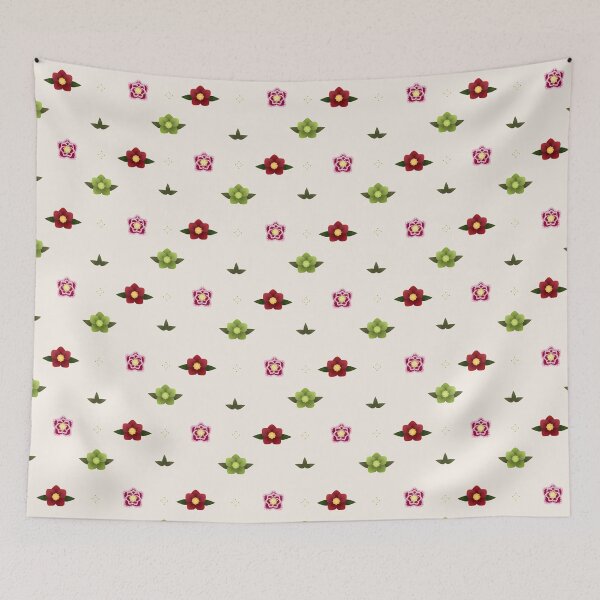 Item preview, Hellebore Winter Flower Seamless Pattern designed and sold by PaperRain.