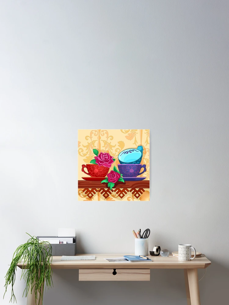 Thumbnail 2 of 3, Poster, Tea Party designed and sold by RandaMay.